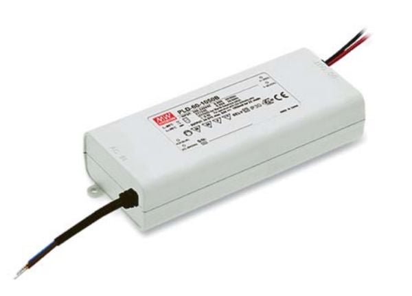 MEAN WELL PLD-60-500B, 54 W, IP42, 458852 h, 180 - 295VAC, 47 - 63 Hz, 0.6, 0.5 A