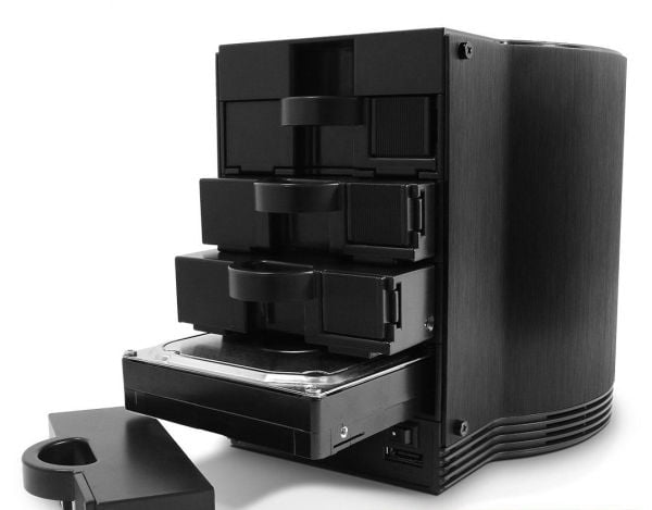 Fantec SQ-35RU3e, 0 TB, Serial ATA II, 3.5", 1,5 kg, Työpöytä, Musta