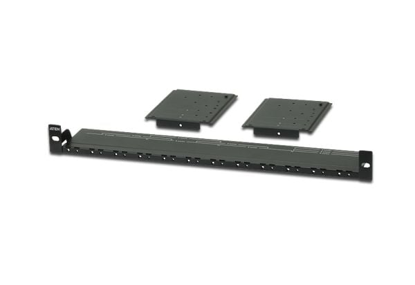 ATEN VE-RMK1U, Asennuslevy, Musta, 1 kpl, 715 g
