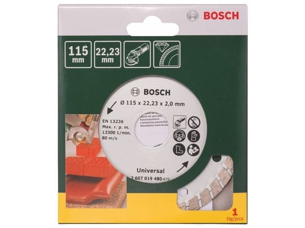 Bosch tilbehør 1 stk. Dia-TS Turbo 115 mm byggemateriale 2607019480