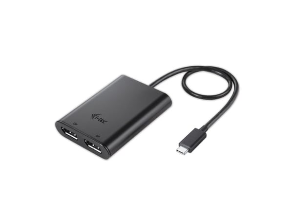 i-Tec - Extern videoadapter - USB-C 3.1 - 2 x DisplayPort - svart
