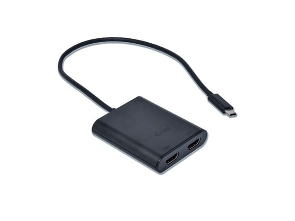 i-Tec - Extern videoadapter - USB-C 3.1 - 2 x HDMI - svart