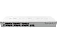MikroTik Cloud Router Switch CRS326-24G-2S+RM - Switch - L3 - Administreret - 24 x 10/100/1000 + 2 x SFP+ - monterbar på stativ - PoE