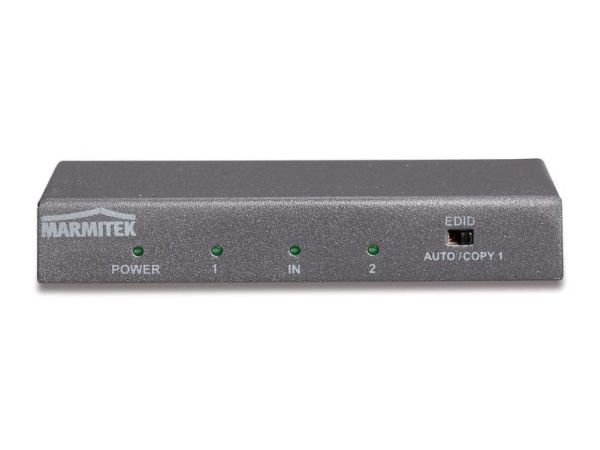 Marmitek Split 612 UHD - 2.0 - video/lyd-splitter - 2 x HDMI - stasjonær