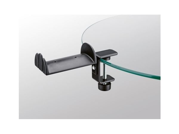 K&amp;M 16090 - Holder for hovedtelefoner, hodesett - sort