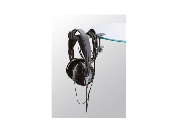 K&amp;M 16090 - Holder for hovedtelefoner, hodesett - sort