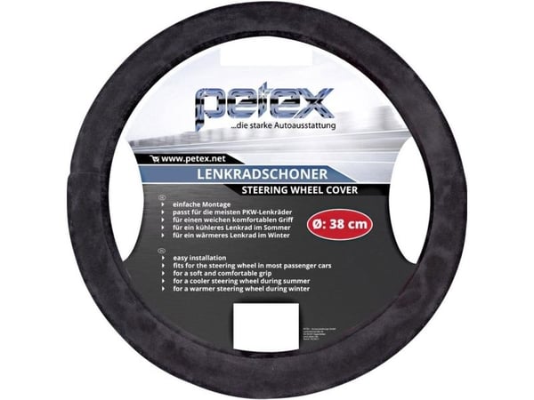 Petex Design 1108 rattdeksel TPE svart 36 - 38 cm Petex Design 1108 rattdeksel TPE svart 36 - 38 cm