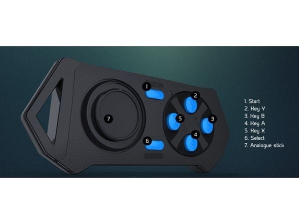Modecom VOLCANO Mini GamePad, Spelplatta, Android, Välj-knapp, Startknapp, Analog, Trådlös, Bluetooth