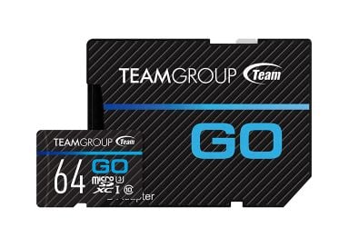 Team Group TGUSDX64GU303, 64 GB, MicroSDXC, Klasse 10, UHS-I, 90 MB/s, 45 MB/s