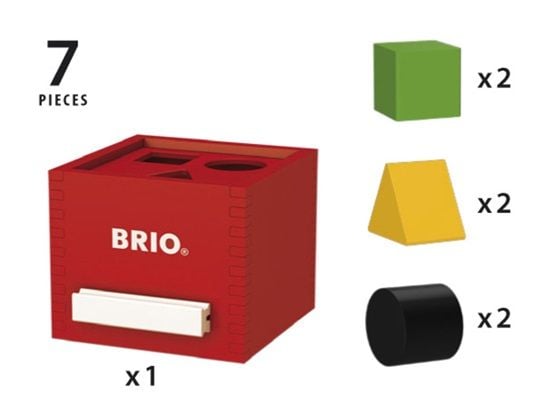 BRIO 30148 Sorting box - Red