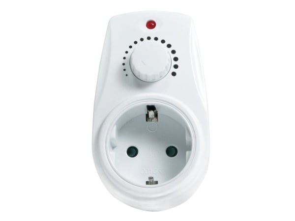 LogiLink PA0151, Dimmer, Monterbar, Rotasjon, Hvit, Europlug, Europlug