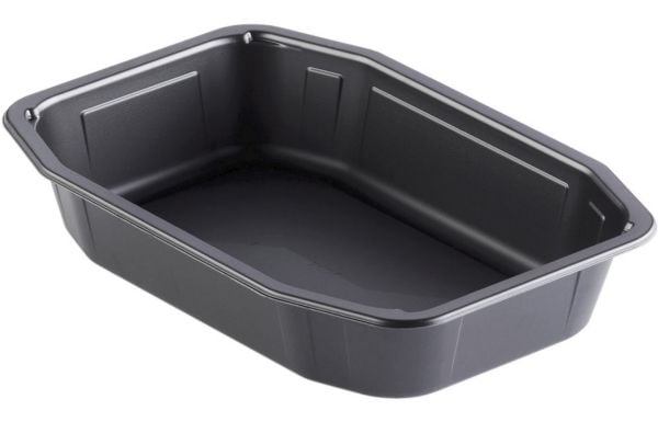 Bakke 1-rum 800 ml 215x148x40 mm HMR PP Sort,328 stk/krt Bakke 1-rum 800 ml 215x148x40 mm HMR PP Sort,328 stk/krt