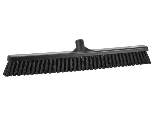 Børster og koste, Vikan Floor broom soft/stiff, sortx610mm