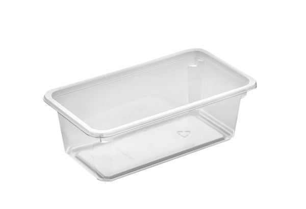 Plastbakke Kageboks K2182-1E 1-tynnyri 710 ml 180x100x61 mm APET,608 stk/krt