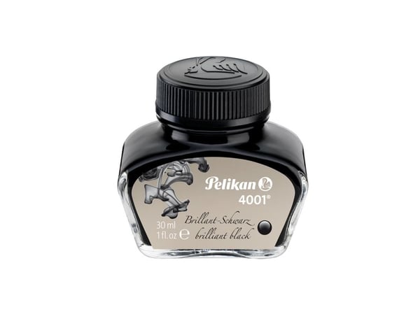 Pelikan 4001 30 ml, Musta, Musta, 30 ml, 12 kpl