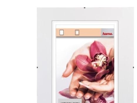 Hama Frameless Picture Holder Clip-Fix - Fotoholder - Designet for : 6x8,3" (15 x 21 cm) - glass - rektangulær