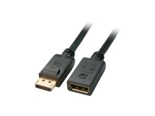 MicroConnect - DisplayPort-forlengelseskabel - DisplayPort (hann) låst til DisplayPort (hunn) - DisplayPort 1.1a - 1 m - 4K(4096 x 2160) støtte - s...