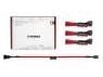 Noctua NA-SEC1 chromax.red - Forlengelseskabel for viftestrømforsyning - 4-pins PWM (hunn) til 4-pins PWM (hann) - 30 cm - rød