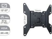 VivoLink Slim Fixed Mount - Monteringssett (veggmontering) - for LCD-TV - skjermstørrelse: 13"-37" - monteringsgrensesnitt: inntil 200 x 200 mm - v...