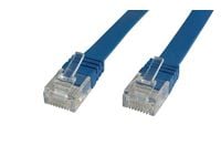 MicroConnect UltraFlat - Nettverkskabel - RJ-45 (hann) til RJ-45 (hann) - 1 m - UTP - CAT 6 - flat - blå