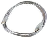 Microconnect USBAAF2T, 1,8 m, USB A, USB A, USB 2.0, Läpinäkyvä