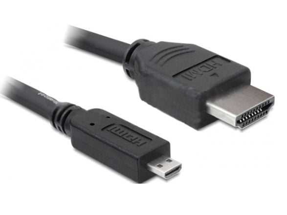 Delock - HDMI-kabel - HDMI han til 19 pins mikro HDMI Type D han - 3 m