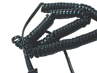 Poly U10P - Forsterkerkabel for hodemikrotelefon - Quick Disconnect hann til modulplugg for hodemikrotelefonforsterker hann - grå røyk - rullet sam...