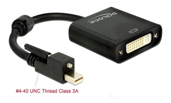 Delock - Videoadapteri - Mini DisplayPort han til DVI-I hun - 25 cm - lajittelu