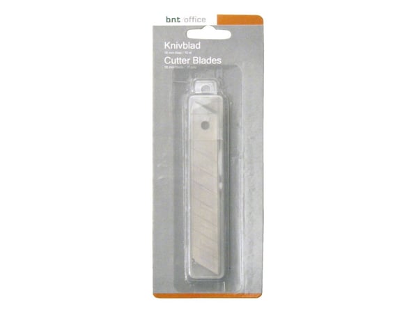 Reserveklinger 18mm til hobbykniv 10stk/pak - (10 stk.)