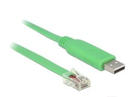 Delock - USB / seriell-kabel - USB (hann) til RJ-45 (hann) - 1.8 m - grønn