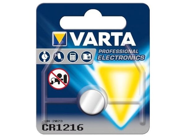 Varta Electronics - Paristot CR1216 - Li - 25 mAh