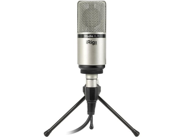IK Multimedia iRig Mic Studio XLR Studio Microphone Överföringstyp:Bredband Inkl. kabel, Inkl. klämma, Inkl. stativ
