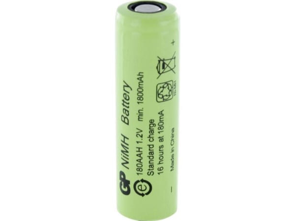 GP Batteries Mignon (AA)-oppladbart NiMH GP180AAH 1800 mAh 1,2 V 1 stk (300180AAH)