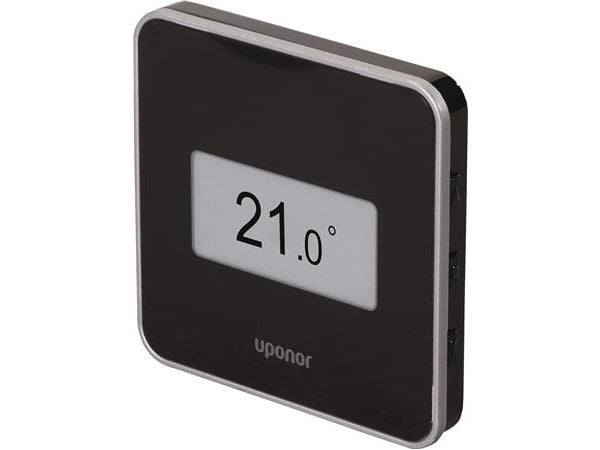 Uponor Smatrix Wave digital STYLE termostat med RH sort T-169 BLACK