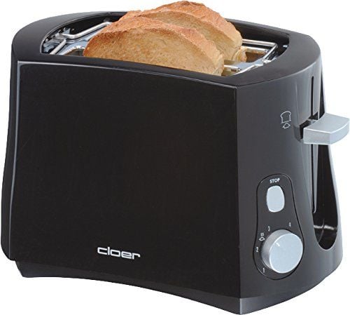 Cloer 3310 - Brødrister - 2 skive - svart
