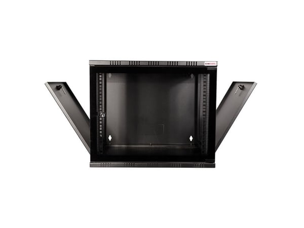 LogiLink Canovate SOHO - Skap - veggmonterbar - svart, RAL 9005 - 12U - 19"