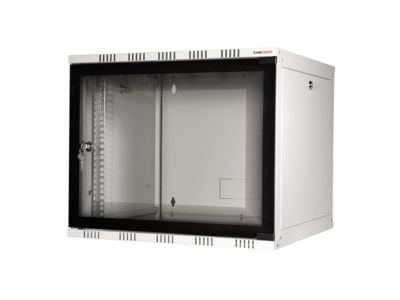 LogiLink W12A40G, Seinään asennettava laitekehikko, 12U, 50 kg, Valkoinen