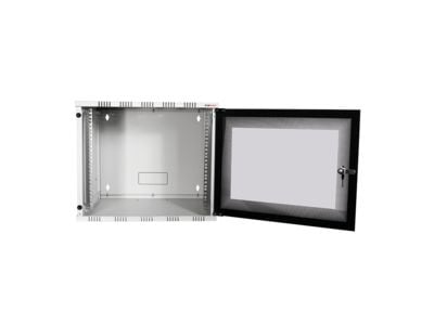 LogiLink W12A40G, Seinään asennettava laitekehikko, 12U, 50 kg, Valkoinen