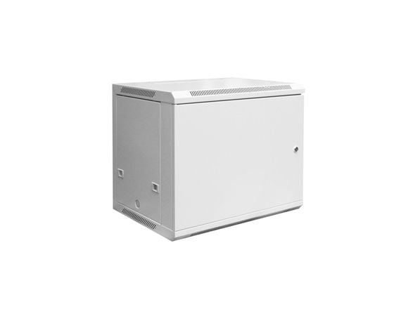 Digitus DN-W19 12U/600/MD, Väggmonterad rack, 12U, 60 kg, Knapplås, Ljusgrå