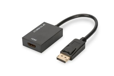 Assmann - Videokonverterare - DisplayPort - HDMI - svart