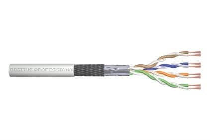 DIGITUS Professional - Samlet kabel - SF/UTP - CAT 5e - flertrådet - grå, RAL 7035