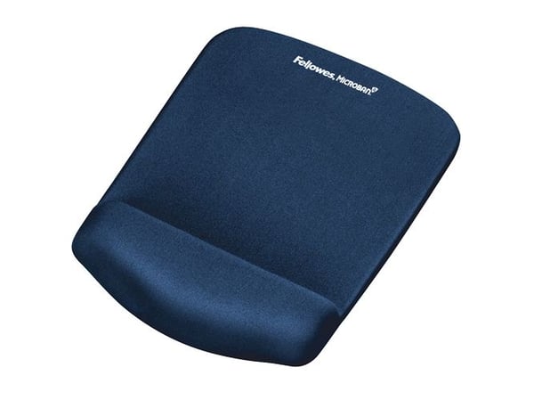 Fellowes PlushTouch - Musmatta med handledsstöd - blå