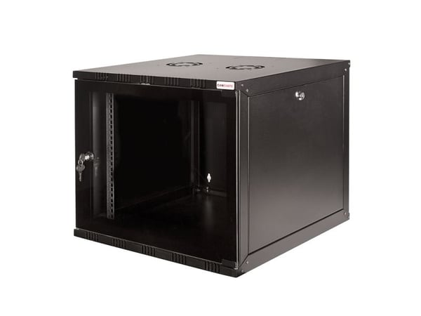 LogiLink Canovate SOHO - Skåp - väggmontering - svart, RAL 9005 - 12U - 19"