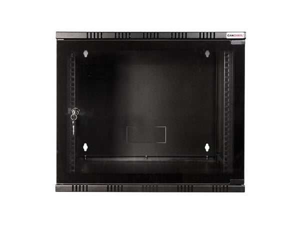 LogiLink Canovate SOHO - Skåp - väggmontering - svart, RAL 9005 - 12U - 19"