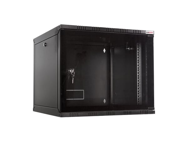 LogiLink Canovate SOHO - Skåp - väggmontering - svart, RAL 9005 - 12U - 19"