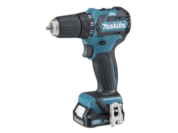 Makita DF332DSAE - Drill/driver - trådløs - 2 hastigheter - nøkkelfri borhylse 10 mm - 35 N·m - 2 batterier - 12 V