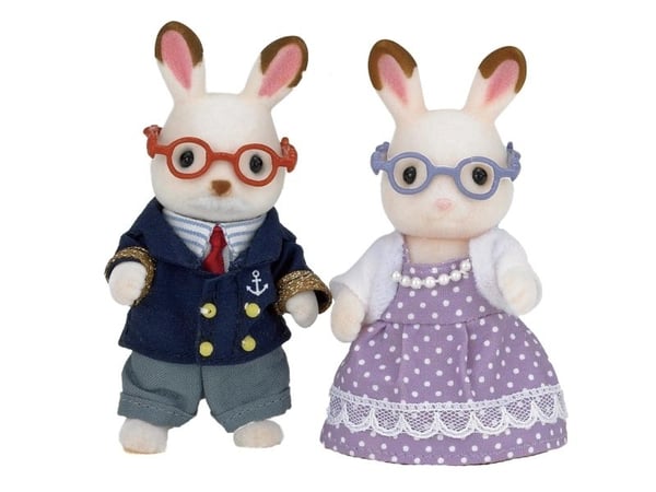Sylvanian Families Chocolate Rabbit Grandparents