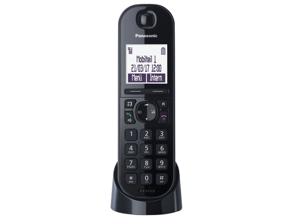 Panasonic KX-TGQ200GB svart CAT-iq 2.0 håndsett