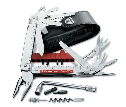 Victorinox SwissTool Plus, Klappkniv med lås, Multiverktøyskniv