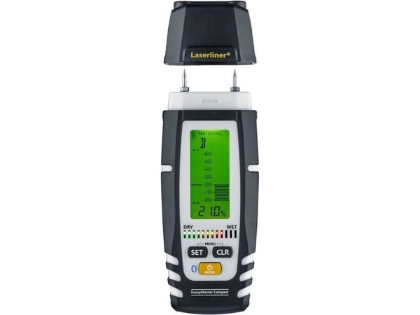 Laserliner DampMaster Compact Plus, Trä, Digital, Grå, 0 - 90%, 4%, LCD